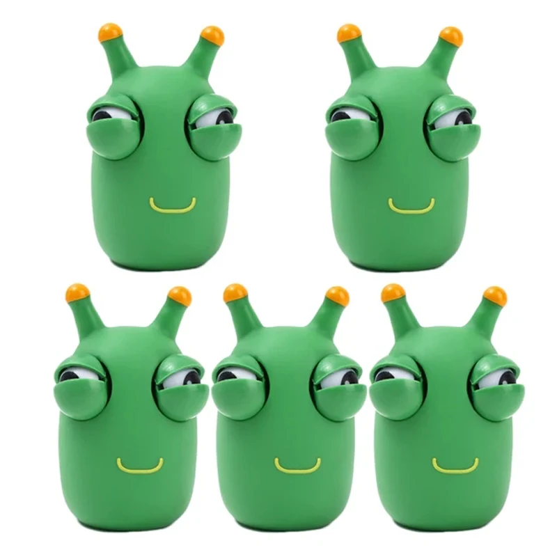 

5PCS Eye Popping Worm Stress Toys For Kids Anxiety Squeeze Weird Stuff Funny Prank Gifts Novelty Gadgets Kinder Spielzeug