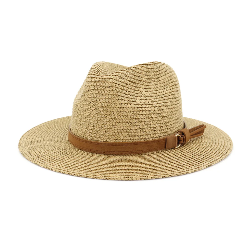 Große Panama-Hüte in den Größen 59–60 cm, Sommer-Sonnenhüte für Damen und Herren, ideal für den Strand, UV-Schutz, Strohhut, Jazz-Hut, Trilby-Hut. – Detail 16