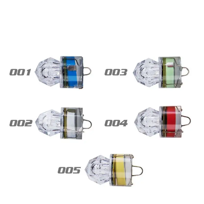 Fishing Lure Light Deep Drop Underwater, Water-Triggered & Seven Sealed Diamond LED, Versatile Flashing Fishing Light Strobe