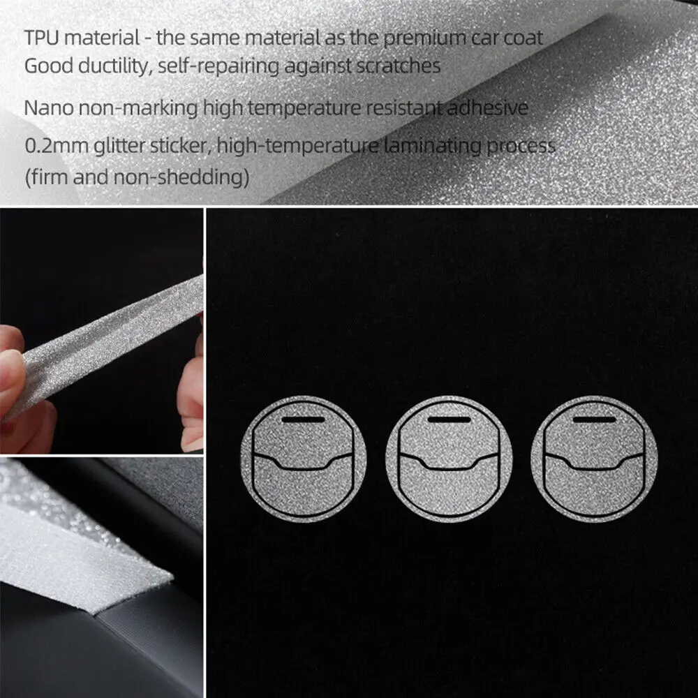 لامعة مشرق طبقة من البولي يوريثان الحراري الداخلية وحدة التحكم منفذ الهواء غطاء الكسوة لفورد موستانج بلينغ ملصق مائي #3