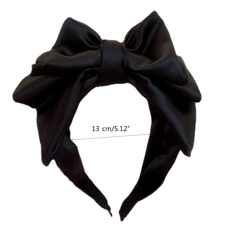 Sweet Headbands Oversized Bowknot Headband Fashion Headwear Multipurpose Yoga Sports Spa Hair Hoop for Woman