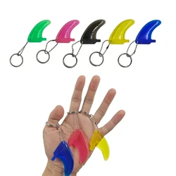 Colorful Key Chain Ring Plastic Clear Mini Surf Fins Key Chain Ring 5Colors Key/USB Chains Surfing Accessories