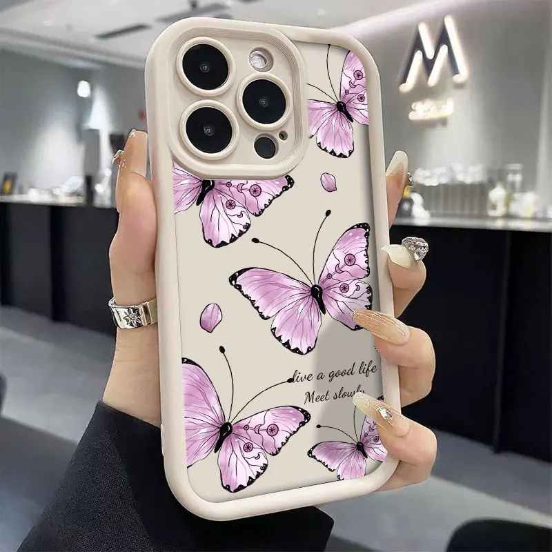 حافظة لهاتف Honor Magic7 Lite Magic5 Magic6 Lite حافظة هاتف على شكل فراشة ملونة عصرية ماجيك 5 6 7 Lite غطاء مقاوم للصدمات من السيليكون