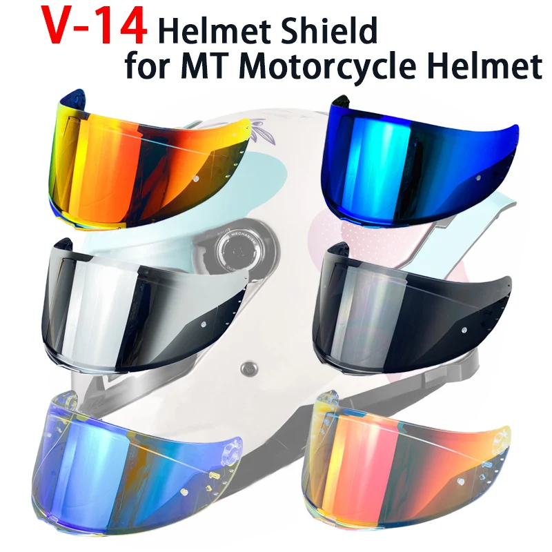 

Visera para V-14 Helmet Visor Motorcycle Helmet Visor Helmet Accessories For MT V14,Revenge 2,Rapide Pro,Blade 2 SV,Targo Visera