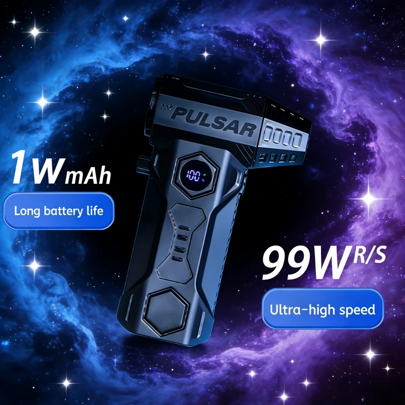 

10000mAh X11Pro Max Turbo Blower | 990,000RPM 75m/s Brushless Powerful Air Fan