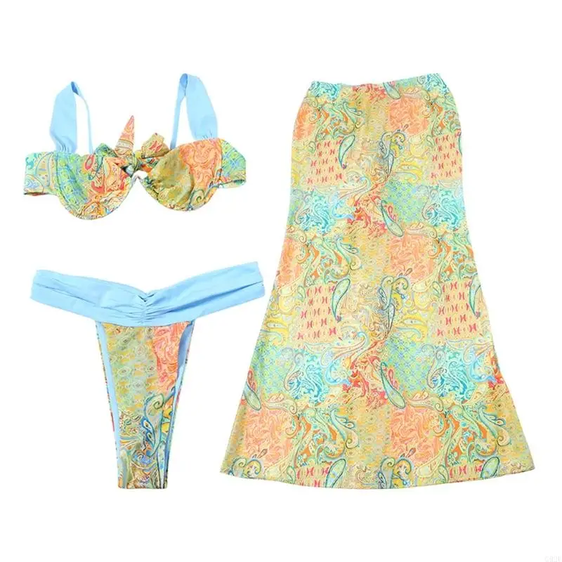 G92F نساء من قطعتين للسباحة مع غطاء التستر الشاطئ