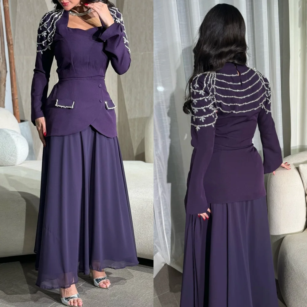 

Customized Intricate Jersey Pleat Draped Rhinestone A-line Square Neck Midi Dresses Bespoke Occasion Dresses Fashion Formal