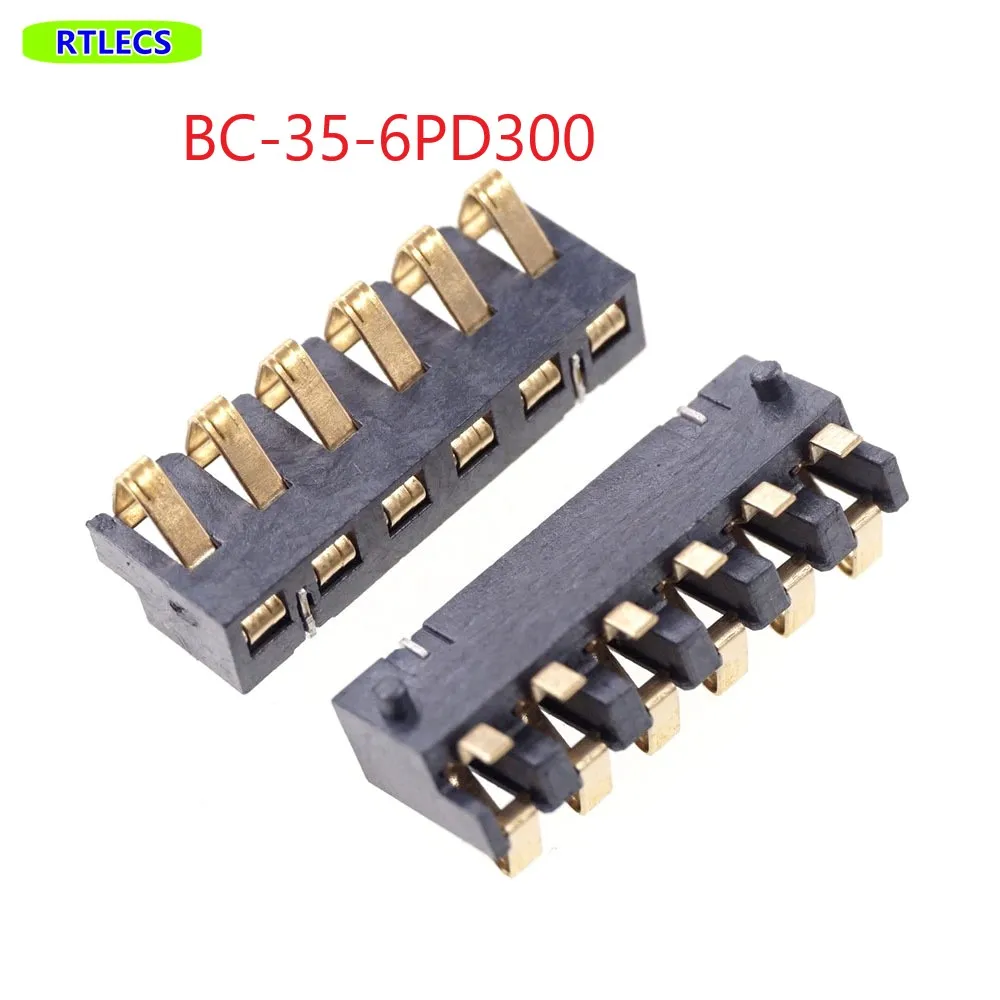 20 Pcs Spring Compression Contact 2.5 mm Pitch 2 3 4 5 6 Pin Male Connector Surface Mount Battery  Reflow Solder PCB
