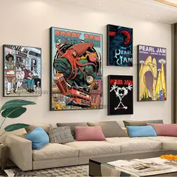 1pc hot P-Pearl Jam Band music album  Poster Paper Print Home Bedroom Entrance Bar Cafe Art Painting Decoration