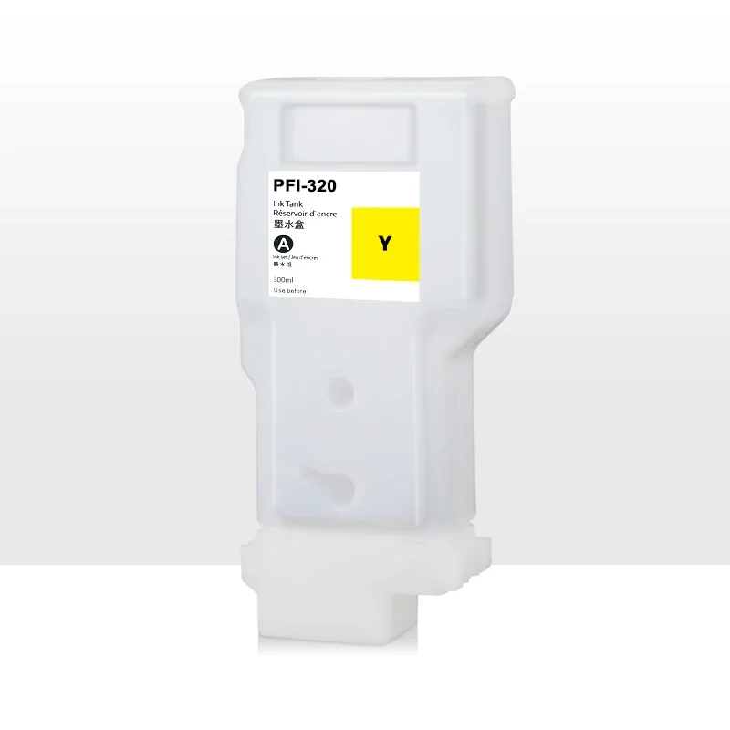 PFI-320 PFI320 Refillable Ink Cartridge With One Time Chips For Canon TM-200 TM200 205 300 305 300 TM 355 350 255 250 300ML*5