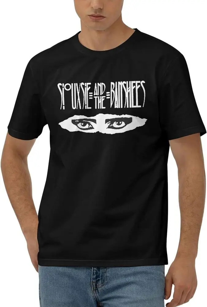 Siouxsie and The Banshees Shirt Mens Short Sve Round Neck T-Shirt Cotton Tee Anime Graphic T-shirts for Men Clothing Women Tees