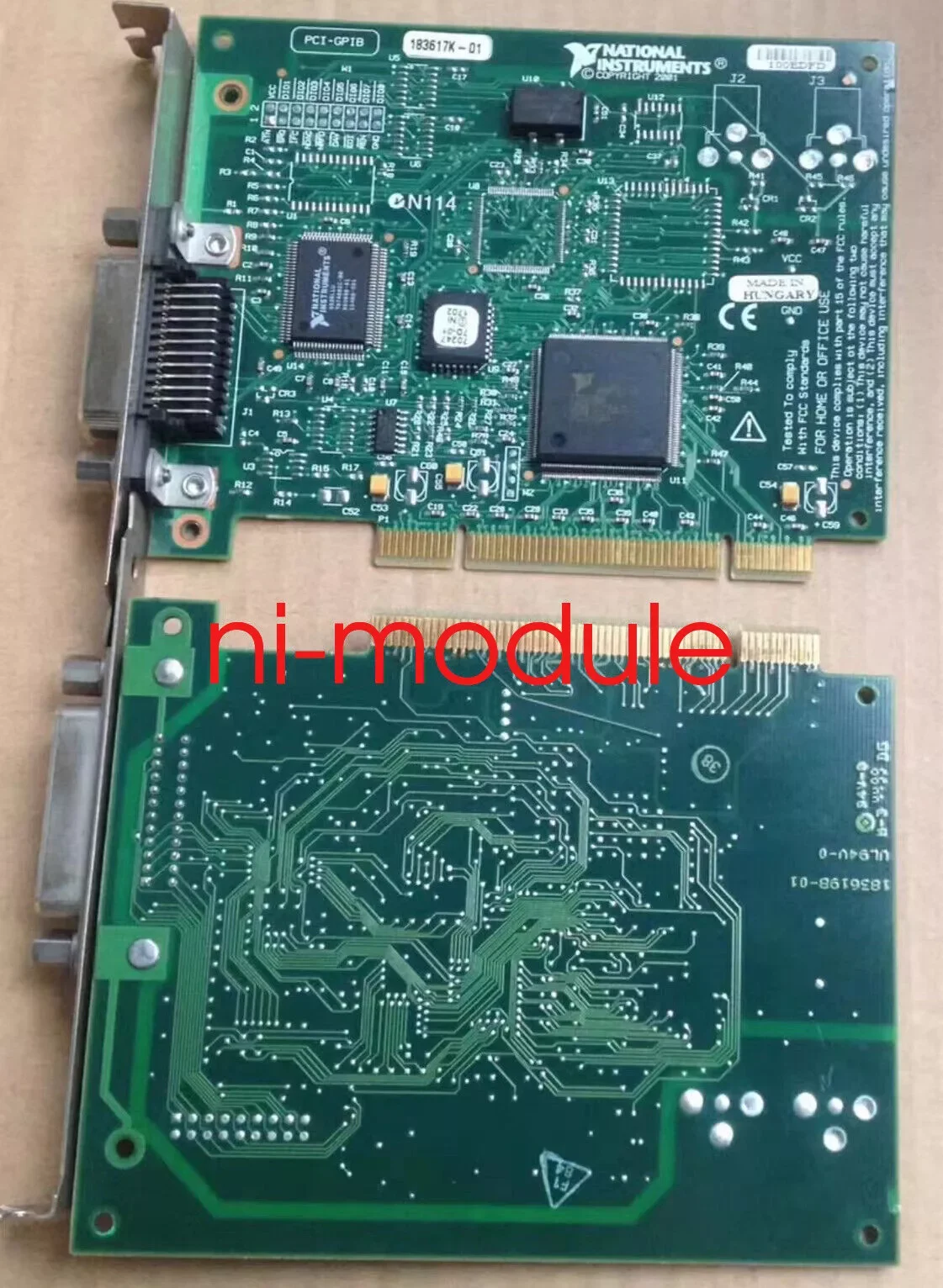 GPIB Card PCI-GPIB IEEE 488.2 97 98 Edition for NI National Instrument    Tested Completed