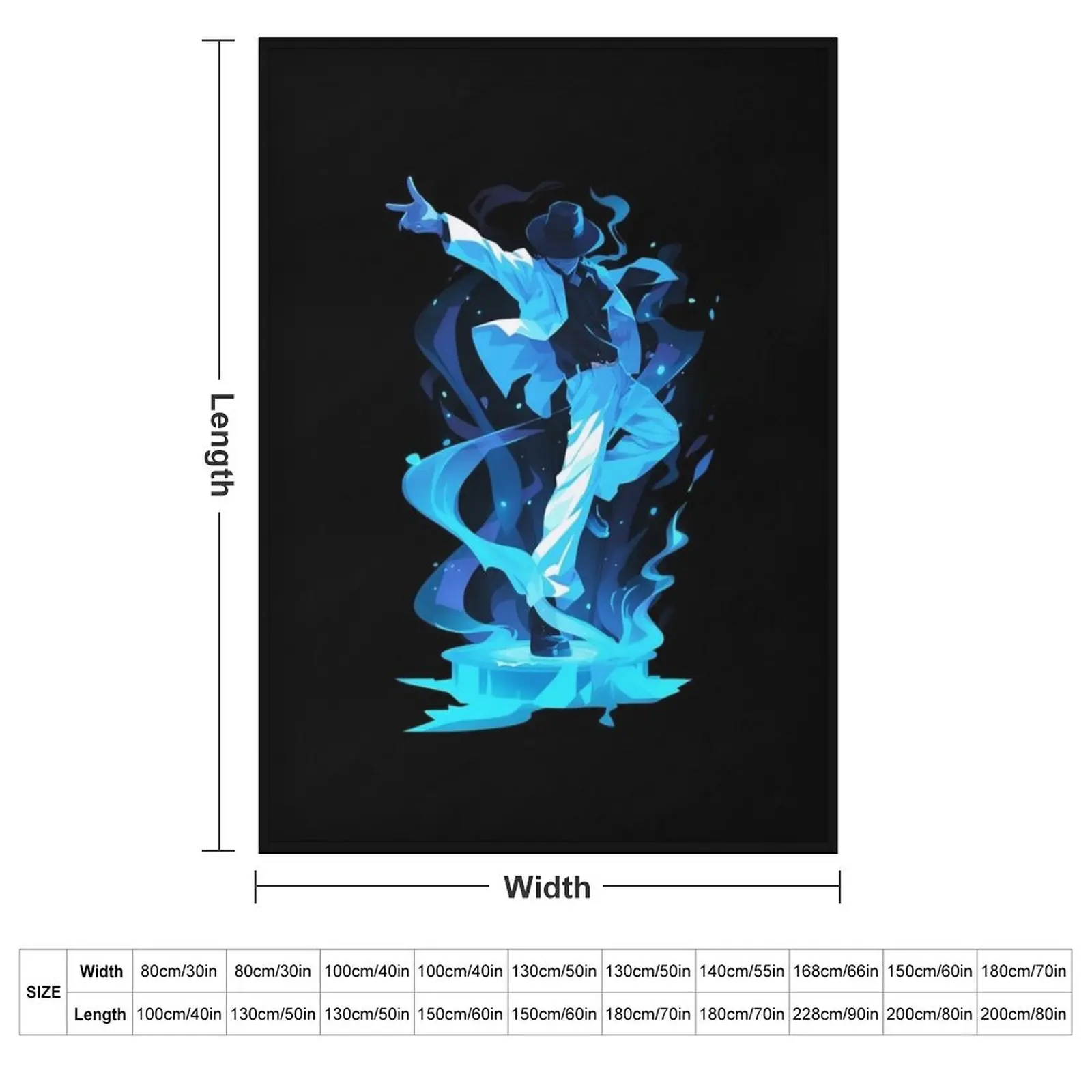Dance Legend with Swirling Energy - Pop Music Throw Blanket Decorative Sofa Weighted Shaggy Luxury Brand Stuffeds Blankets
