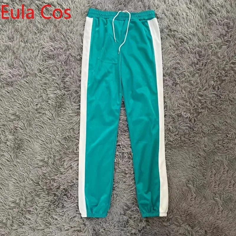 Jeux De Calmars คอสเพลย์ผู้ชายสีฟ้ากีฬาเสื้อกันหนาวผู้หญิงเกาหลีปลอมตัว Hoodies สําหรับทีมเกมบทบาทเล่น Carnival Party