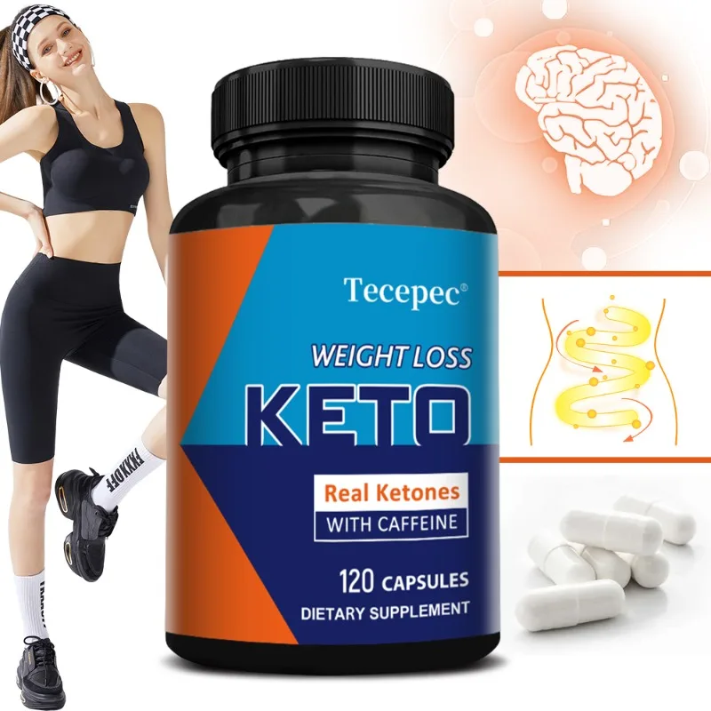 Real Ketones Proprietary Blend, Advanced Weight Loss Supplement, Supports Natural Weight Loss, Boosts Metabolism, 120 Capsules