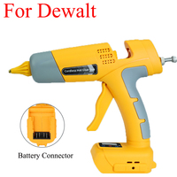 100W Rechargeable Handheld Hot Glue Gun Electric Repair DIY Gun Power Tools with 11mm Glue Stick for Dewalt 18V Lithium Battery