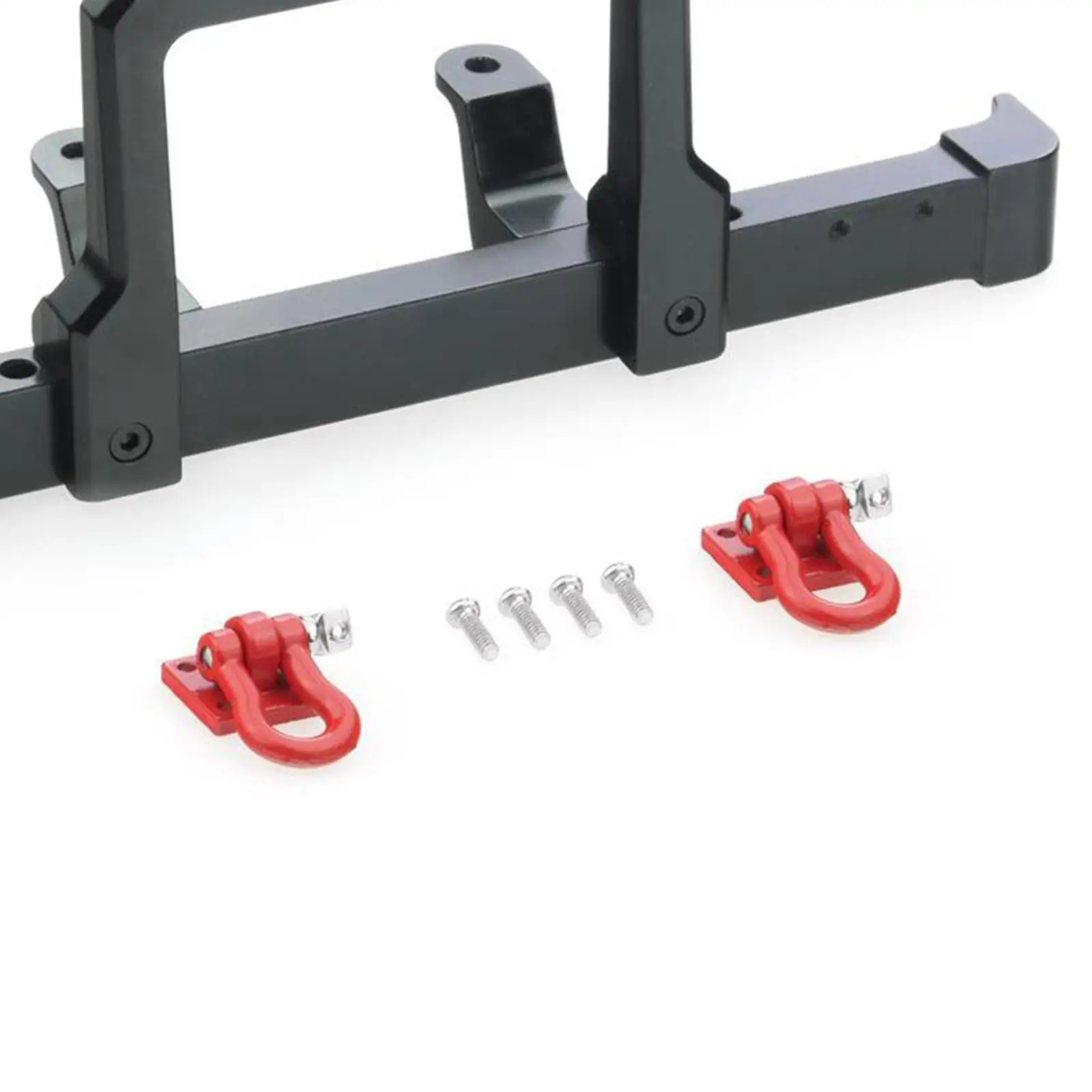 RC Car Metal Front Bumper with Shackles for MN D90 99S 1:10 Scale RC