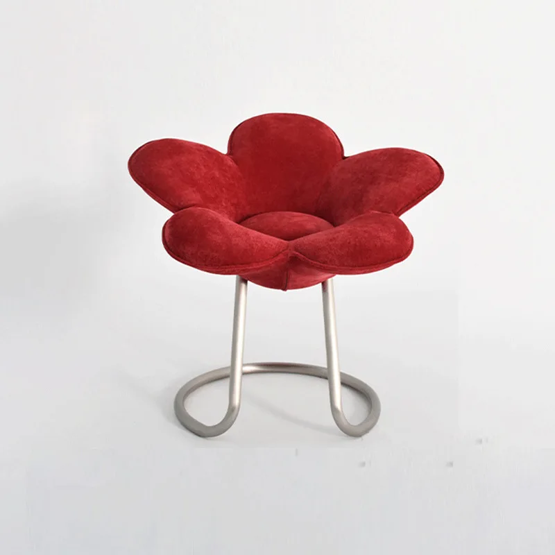 

Italian designer creative single chair Modern minimalist Internet celebrity dining chair High bar Sun flower petal