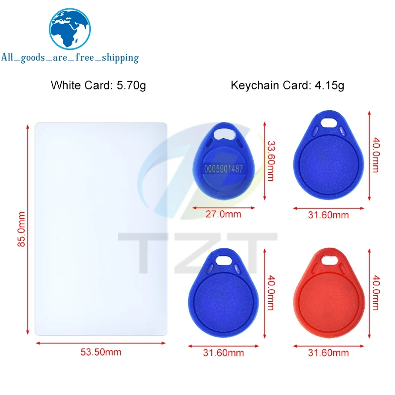 Rewritable RFID 13.56MHz CUID UID IC / 125KHZ ID Blank Card Clone Token Tag Key / White Card Copyable Changeable Smart IC Card