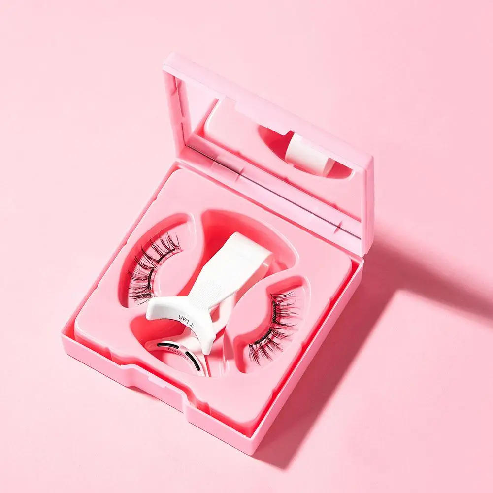 韓国アイドル風 マグネットつけまつげ 新しい小悪魔風 太め3Dまつげ ソフト 再利用可能 アプリケーター付き フェイクミンクメイク