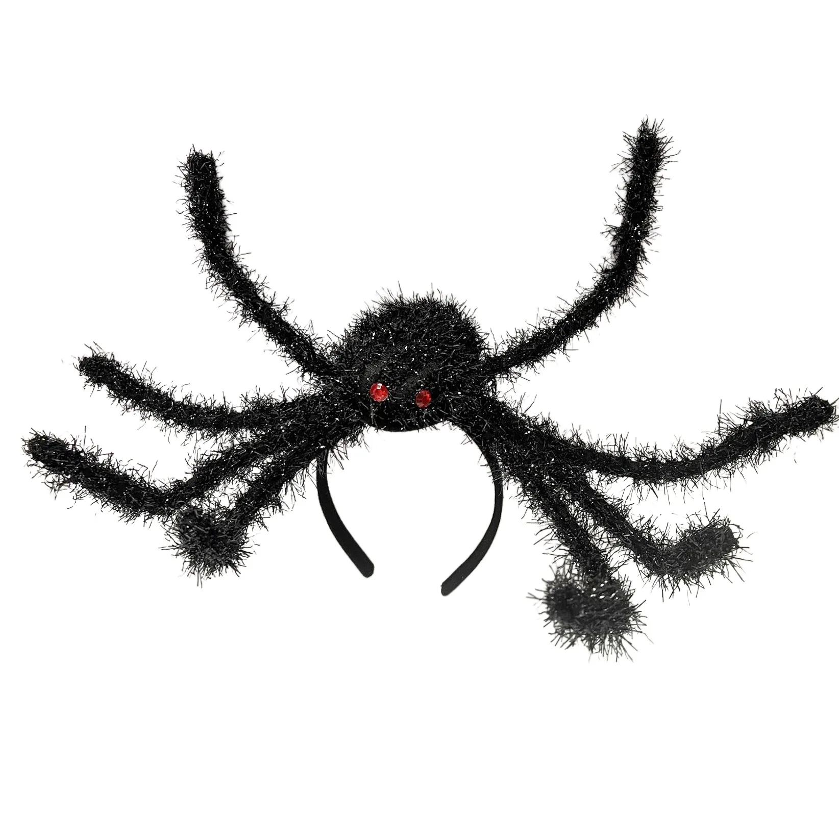 Funny Black Spider Hair Bands Oversized Cosplay Party Halloween Holiday Headwear Hair Bands