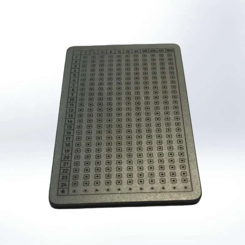 

Titanium alloy TC4 mnemonic word plate 24-bit mnemonic word steel plate 12-bit