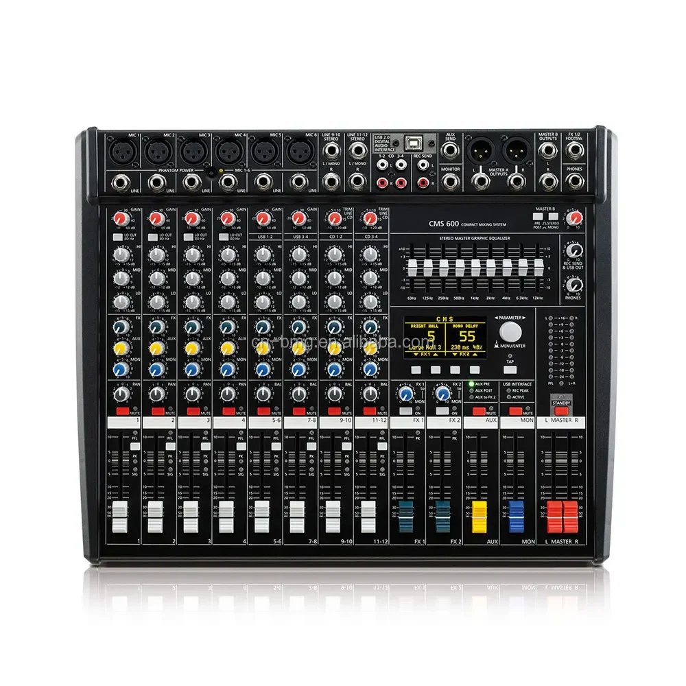 

Top 5A 1:1 quality CMS 600-3 Compact Mixing Console with cover for easy carry(Export Price)