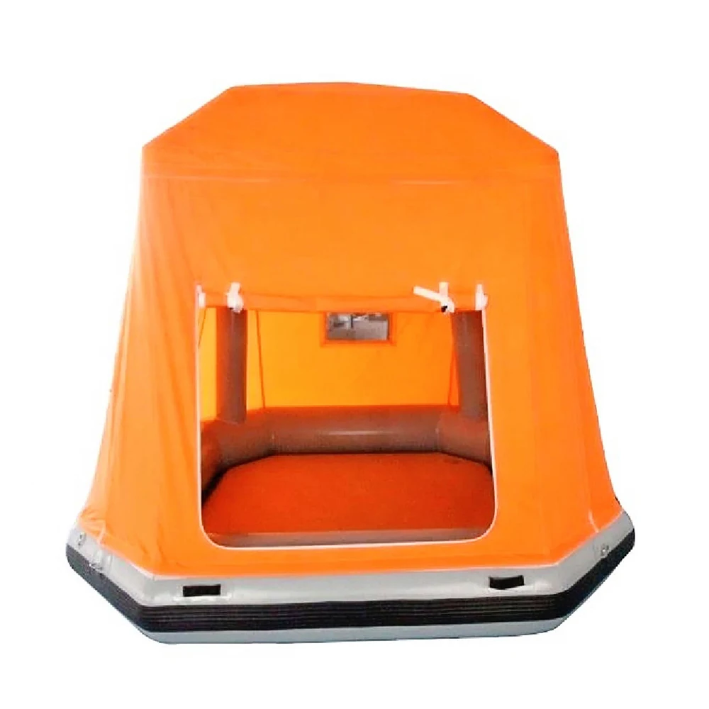 Inflatable Floating Tent 2-4 Person Waterproof Oxford Fabric Lake Fishing Boat Water Sports Family Camping Tent with Carry Bag