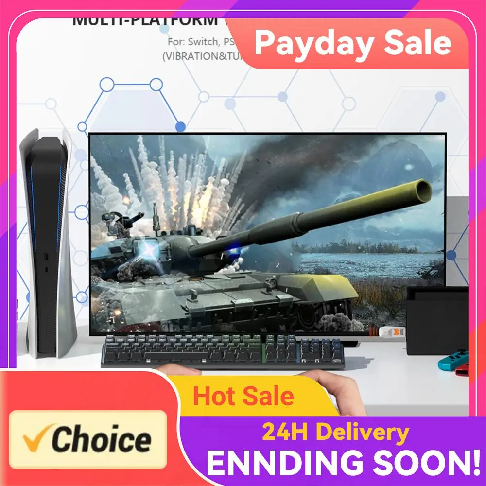 

Беспроводной USB-адаптер BIGBIG WON R100 Pro для геймпадов Switch, PS4/PS5, XBOX