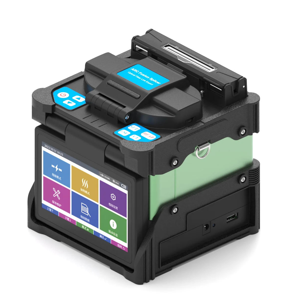 

2024 Hot Sale 6 Motor Optical Fiber Fusion Splicer FIBERVISION FS-84108pro Ftth Fiber Optic Fusion Machine