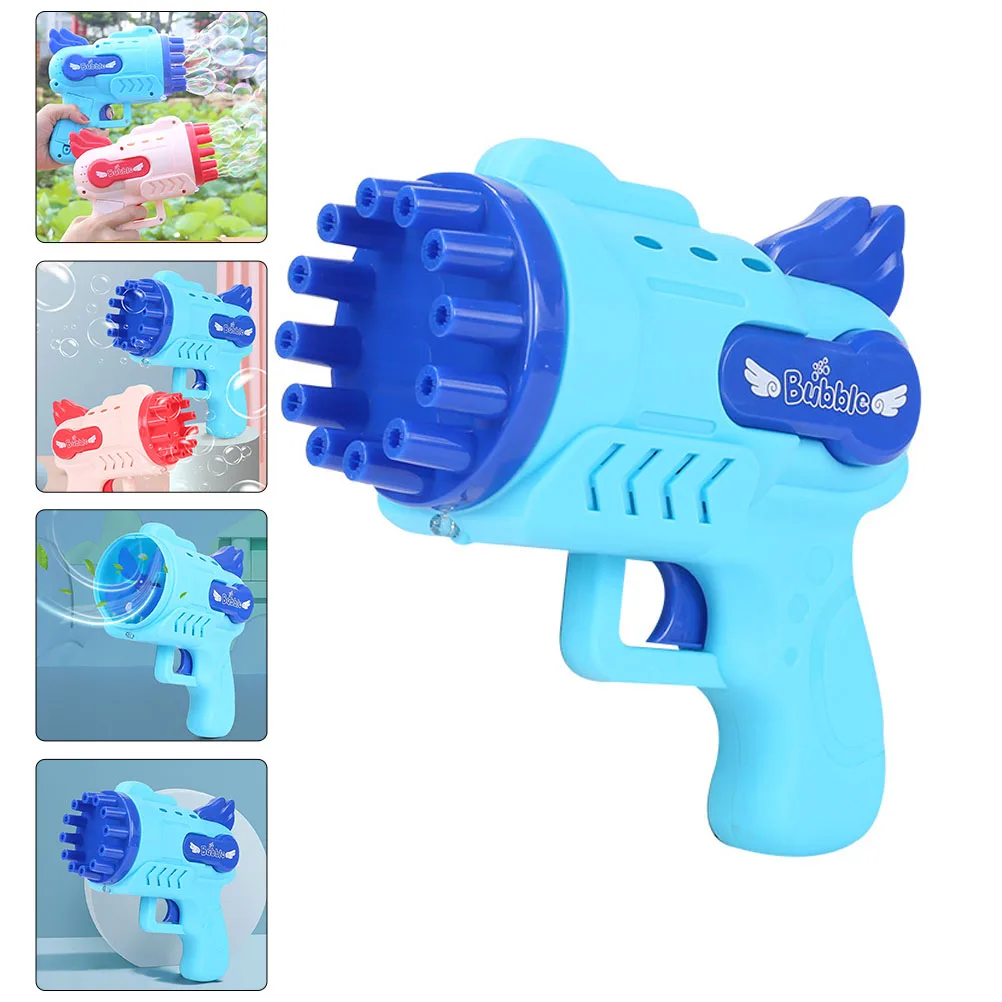 Máquina de bolhas soprador de plástico, brinquedo infantil, fabricante de bolhas elétrico, festa brilhante, presente de aniversário, criança, menina, adolescente