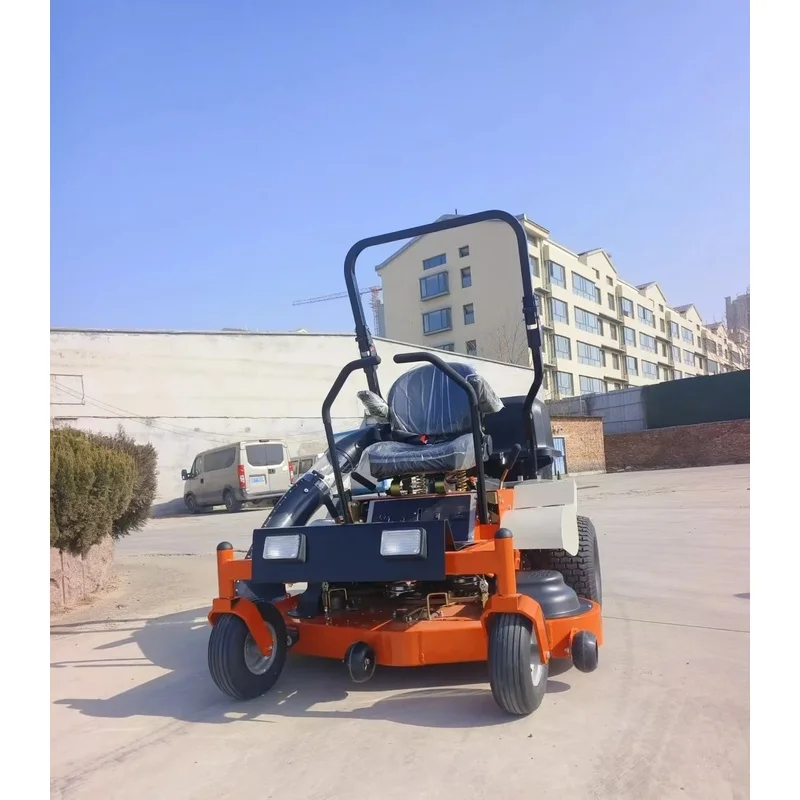 Powerful Lawn Mower Gas Powered Riding Grass Cutting Multi Terrain Adaptable Garden Maintenance Machinery