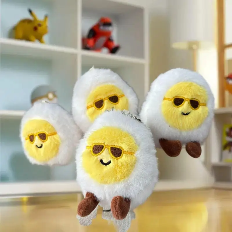 ميلاد سعيد ظلال البيض محشوة أفخم المفاتيح مضحك عروسة كارتون حقيبة قلادة الملحقات حقيبة مدرسية سحر الهدايا #4