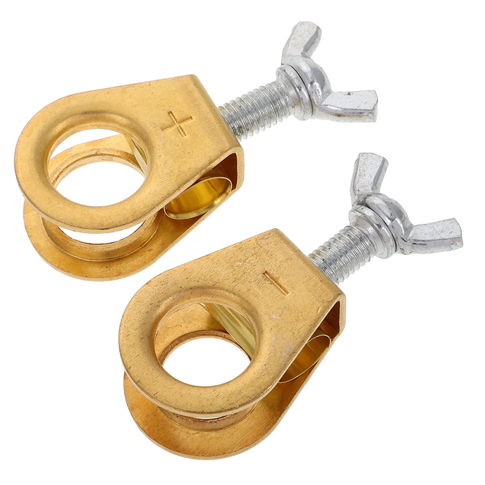 

1Pair Copper Battery Connection Clips Quick Release Battery Terminal Connectors Kit Car Truck Motorcycle Cable Ends Automotive