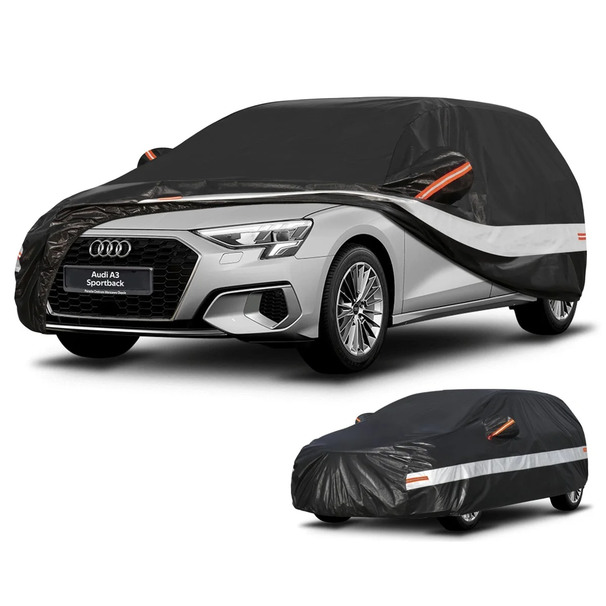 Custom Waterproof Hatchback Car Cover for Audi A3 /Q2/VW Golf/Ford Focus/Alfa Romeo Outdoor Heavy-duty Rain Sun Dust UV Cover