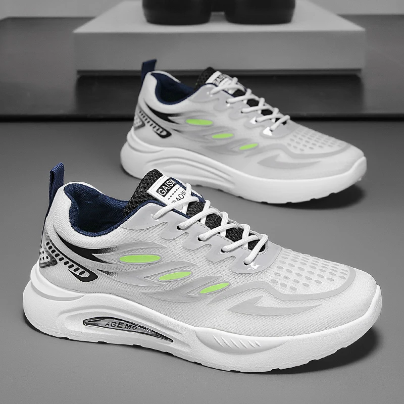 Summer New Breathable Mesh Sports Shoes for Men, Casual Trendy Running Shoes, Versatile Trendy Men's Shoes for Daily Wear, Suitable for Outdoor Sports