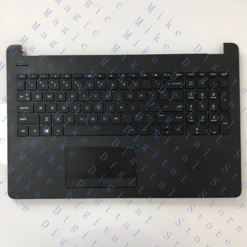 

H NEW For HP 15-BS 15-BW UPPER CASE PALMREST Touchpad Keyboard Black 925008-001