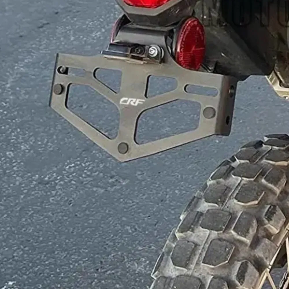 

For HONDA CRF 300L CRF300 Rally 2021 2022 2023 2024 2025 Motorcycle Accessories Rear License Plate Holder Number Plate Bracket
