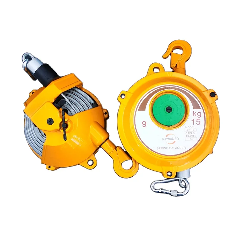 Stainless Steel Retractable 1.5MTR Wire Rope Length Free Operator Self - Locking Weight OEM/ODM Supported 5-7kg Spring Balancer
