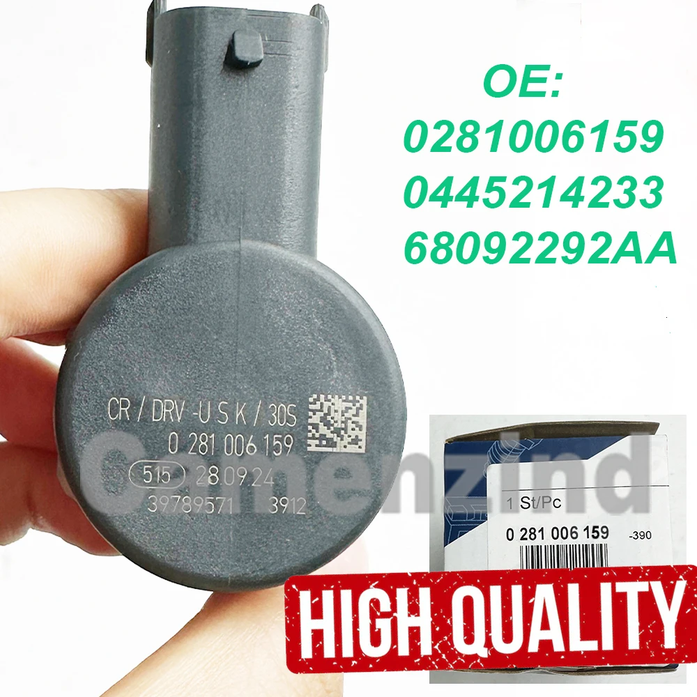 

0281006159 Common Rail Pressure Regulator Diesel Fuel DRV 0445214233 68092292AA K68092292AA For Chrysler Jeep Lancia