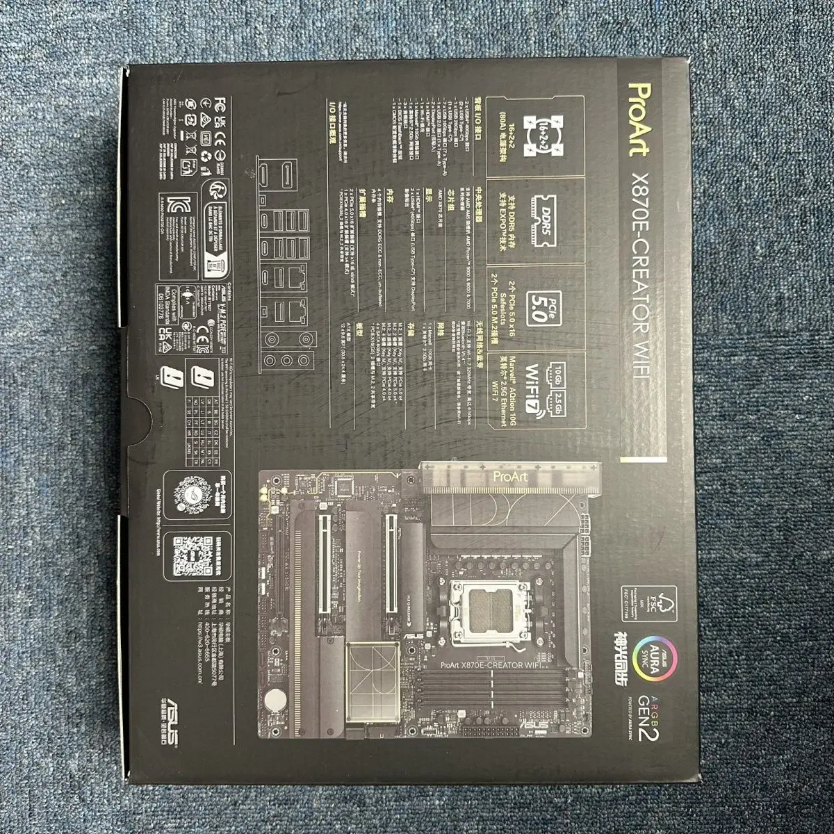 New PROART X870E-CREATOR WIFI main board AMD 9950X3D CPU set - Image 4