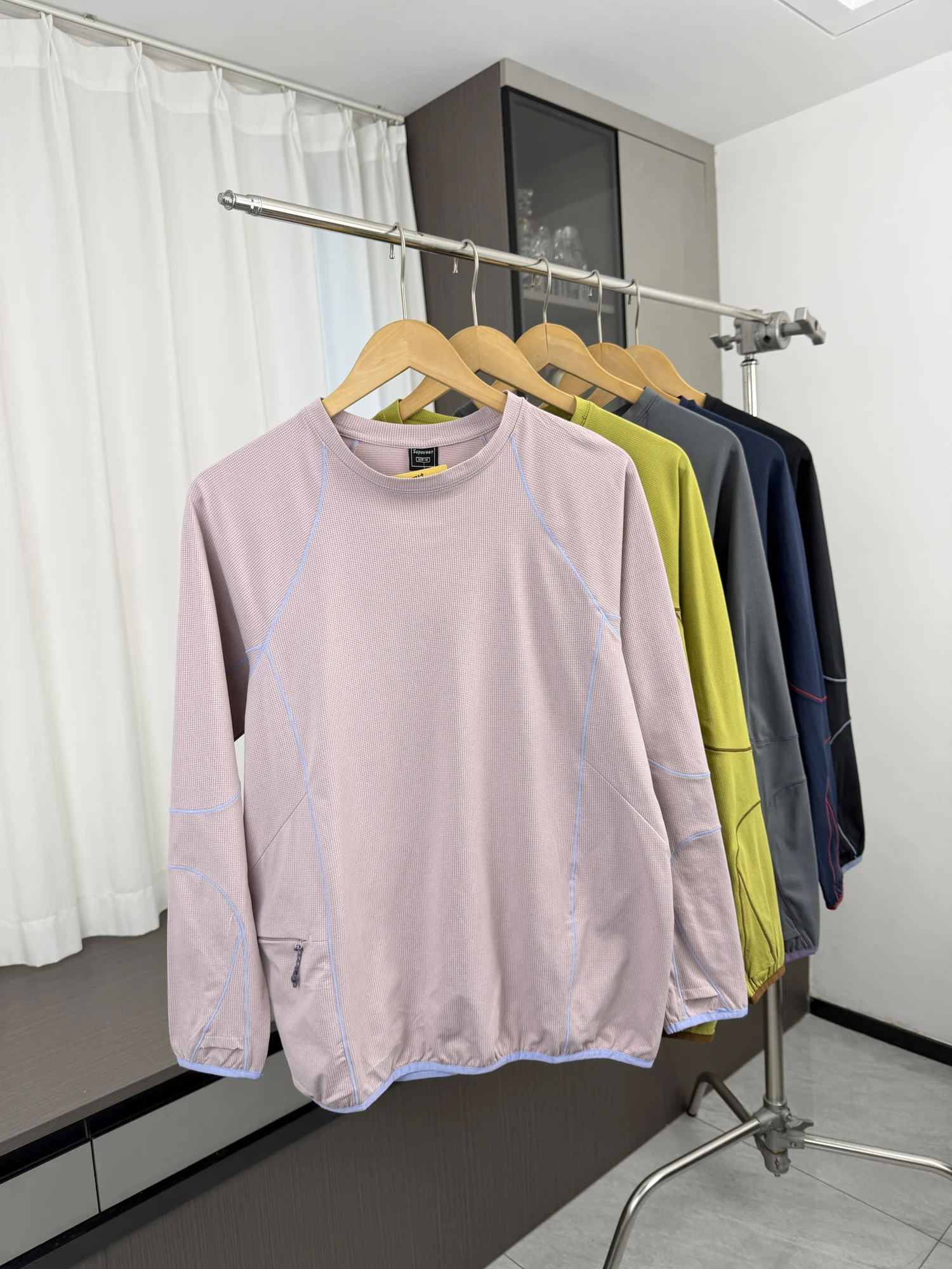 Outdoor Long Sleeve T-Shirt Men's Casual Breathable Quick Dry Moisture Wicking Loose Fit round Neck  Color Autumn Wear