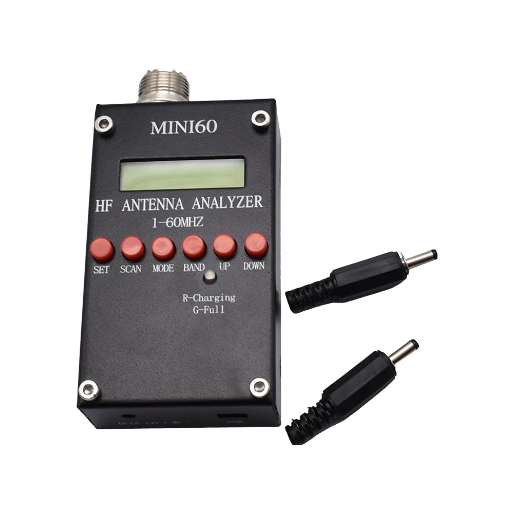 

Mini60 1-60MHz HF ANT SWR Antenna Analyzer Meter 1.0 To 9.99 SWR Shortwave SWR Antenna Analyzer for Ham Radio Lovers