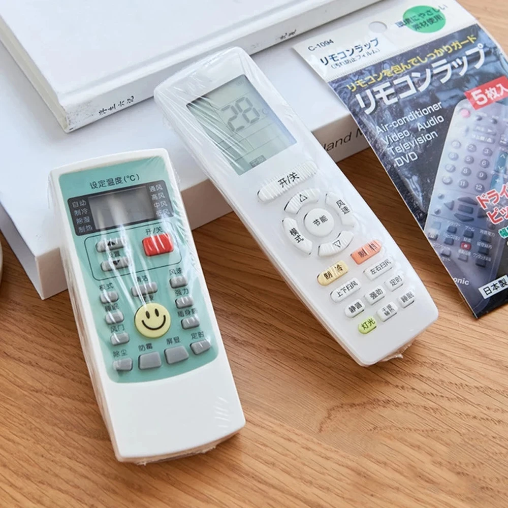 Clear Video Waterproof 27*12cm Dust Proof Remote Control Cover Heat Shrink Film Air Condition Case Remote Control Protector