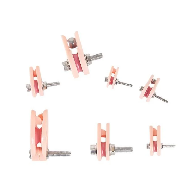 10pcs High Speed 99 Ceramic Anti-Jump Wire Guide Wheel Thread Guide Rod Winding Machine Parts