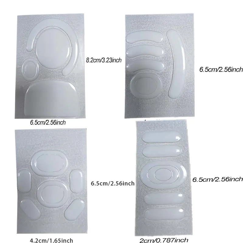 استبدال أقدام الماوس الأبيض المدورة حواف منحنية أقدام الفئران ملصق زلاجات الماوس الإنزلاق قدم منصات ل GPW 1/2/3 G102 G304 #6