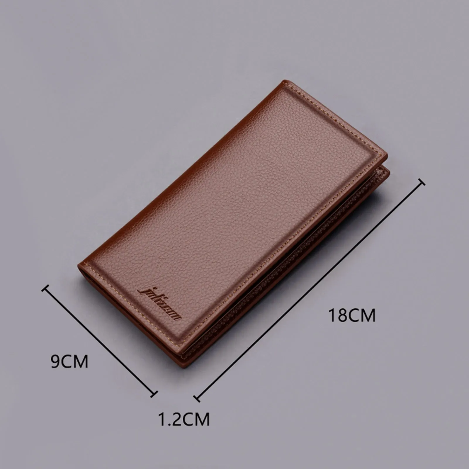 Trendy Men\'s Business Wallet Bifold Leather Multi Credit Card Holder Checkbook Purse Large Capacity Long Wallet Clutch Holders