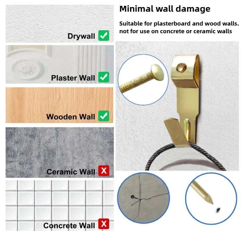 55 قطعة إطار صور مقوى معدني هوك مجموعة مجموعة صور معلقة أجزاء إطار الصورة الملحقات