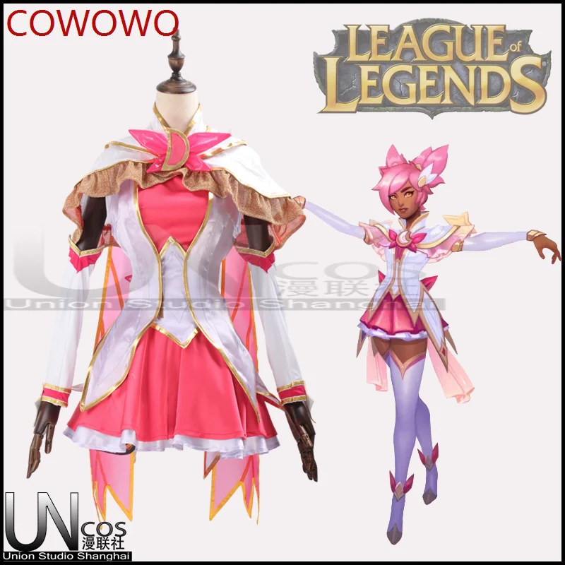 

COWOWO Game LOL Star Guardian Taliyah Cosplay Costume the Stoneweaver Taliyah Halloween Uniform Women Party Cos Dress Clothing