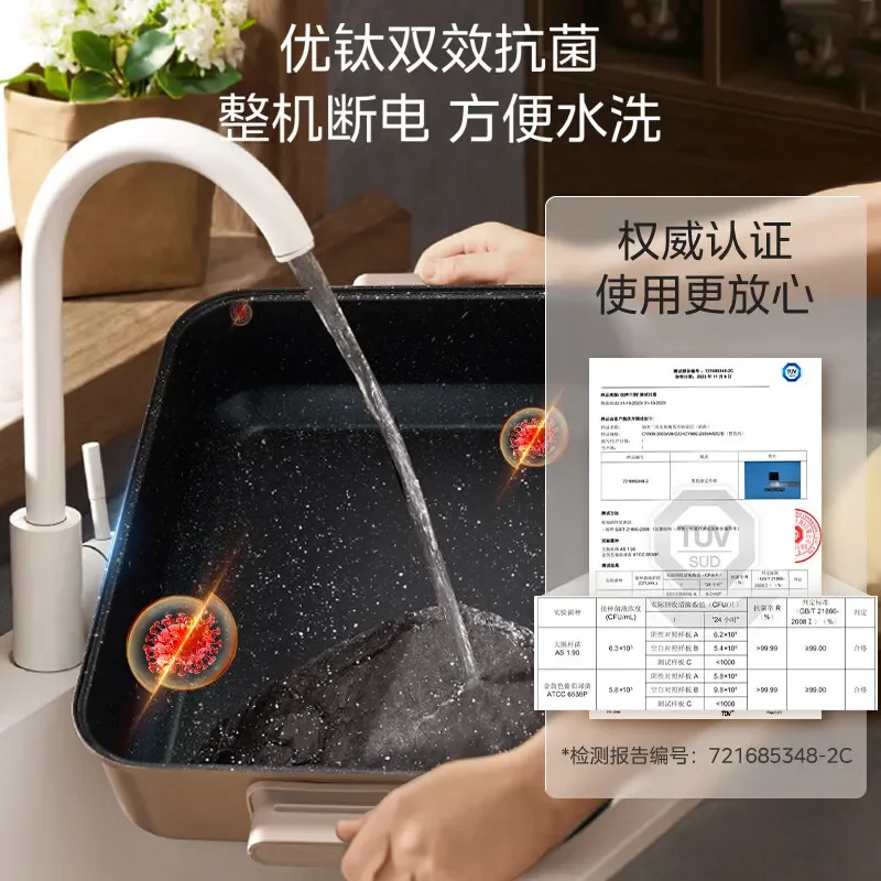 وعاء ساخن كهربائي منزلي مقسم بسعة كبيرة وعاء طبخ كهربائي كبير مقلاة قلي كهربائية متعددة الوظائف